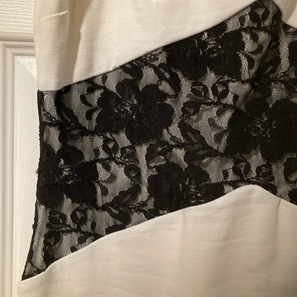 Off white and black Bebe dress - Picture 4 of 7